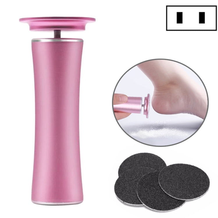 Electric Foot File Speed Adjustable Sandpaper Discs Callus Remover Pedicure Fast Remove Feet Hard Cracked Dry Dead Skin Tool, Plug Type:US plug(Pink) - Grinding Tools & Accessories by PMC Jewellery | Online Shopping South Africa | PMC Jewellery | Buy Now Pay Later Mobicred