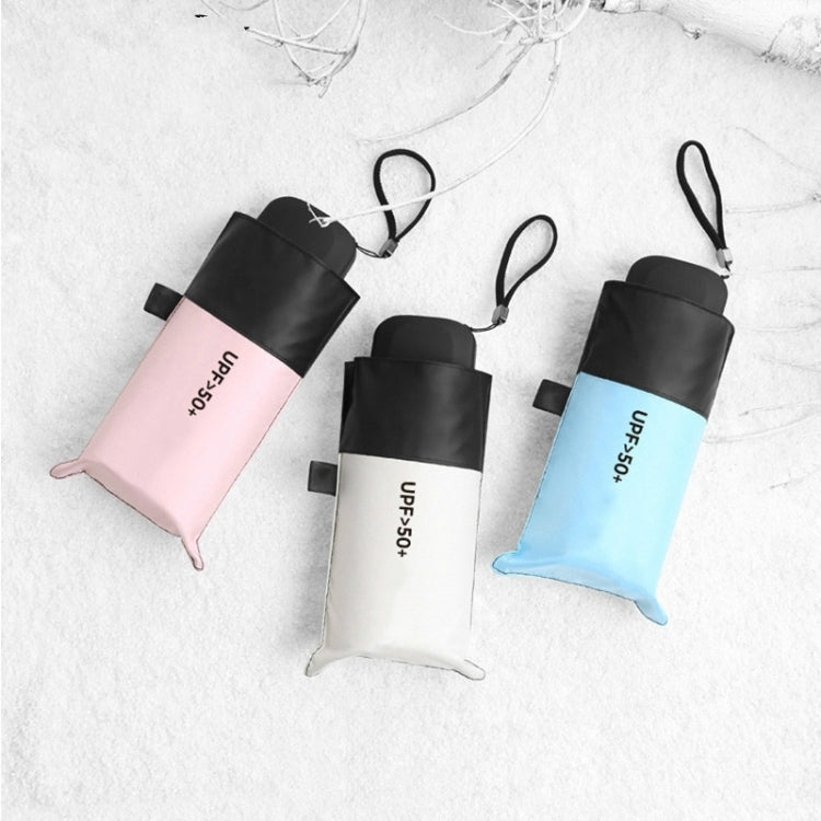 Mini Portable Umbrella Rain Women Windproof Durable 5 Folding Sun Umbrellas(Green) - free shipping - PMC TechLife - Order now!