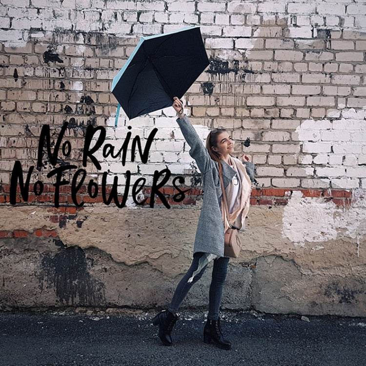 Mini Portable Umbrella Rain Women Windproof Durable 5 Folding Sun Umbrellas(Green) - free shipping - PMC TechLife - Order now!