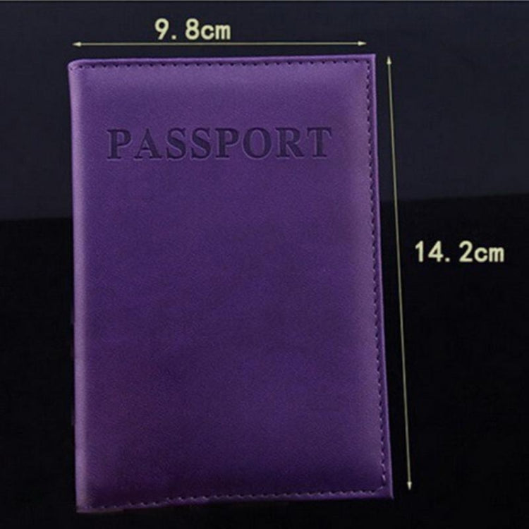 Artificial Leather Travel Passport Cover(black) - Card & Passport Bags by PMC TechLife | Online Shopping South Africa | PMC TechLife