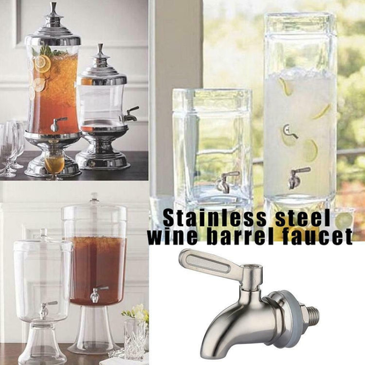Drink Dispenser Beverage Wine Barrel Tap Spigot Stainless Steel Coffee Juice Faucet - Faucets & Accessories by PMC TechLife | Online Shopping South Africa | PMC TechLife