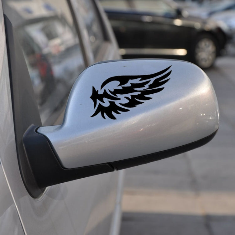 5 PCS Guardian Angel Wings Lovely Reflective Car Stickers Fashion Car Rearview Mirror Decal (Black) - Decorative Sticker by PMC Jewellery | Online Shopping South Africa | PMC Jewellery