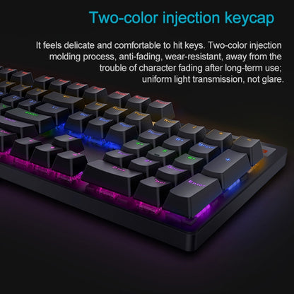 Rapoo V500 PRO Mixed Light 104 Keys Desktop Laptop Computer Game Esports Office Home Typing Wired Mechanical Keyboard(Green Shaft) - Wired Keyboard by Rapoo | Online Shopping South Africa | PMC Jewellery | Buy Now Pay Later Mobicred