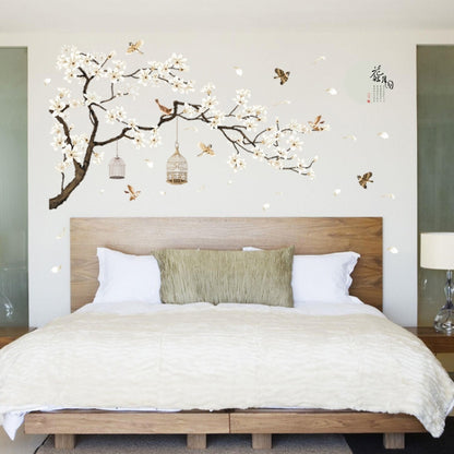 DIY Tree Birds Flower Home Decor Wall Stickers - Sticker by PMC Jewellery | Online Shopping South Africa | PMC Jewellery