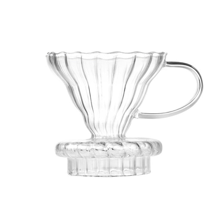 Heat-resistant Hand-made Coffee Glass Pot Cloud Coffee Sharing Pot, Specification:600ml Integrated Glass Filter Cup - free shipping - PMC TechLife - Order now!