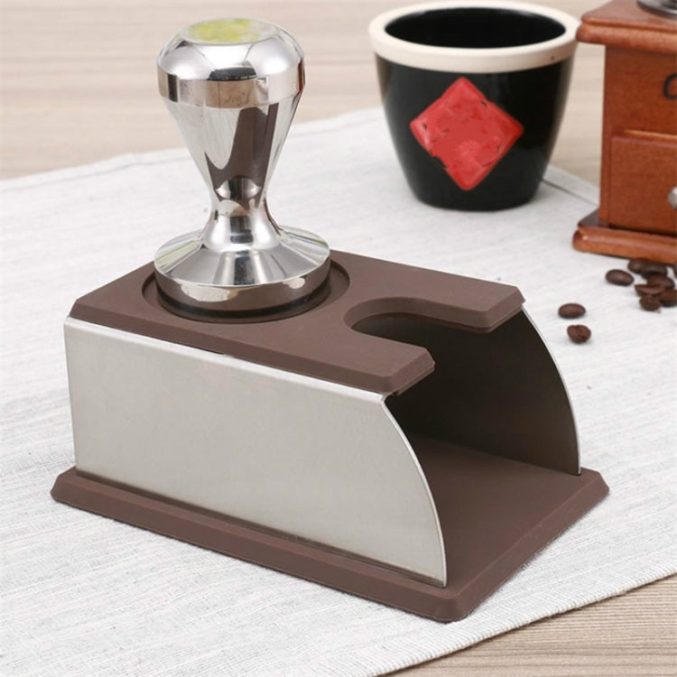 Stainless Steel Solid Wood Handle Integrated Coffee Powder, Specification:58mm, Color:Red Sandalwood Handle - free shipping - PMC TechLife - Order now!