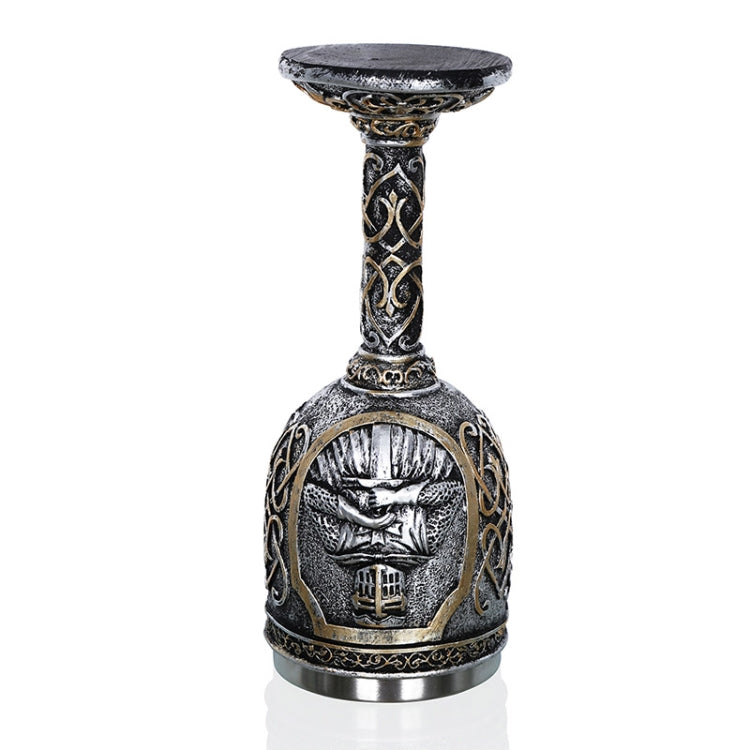 3D Viking Skull Coffee Beer Mug Skull Mug Beer Wine Drink Gift Stainless Steel Knight Decorative Cup for Men Goblet - Drinking Tools by PMC Jewellery | Online Shopping South Africa | PMC Jewellery