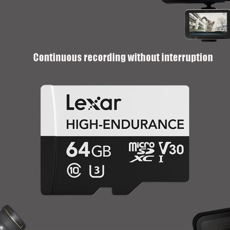 Lexar MicroSDHC 64GB High-endurance Memory Card Driving Recorder Security Monitoring TF Card Video Card - Micro SD Card by Lexar | Online Shopping South Africa | PMC Jewellery | Buy Now Pay Later Mobicred