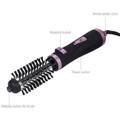 360 Degrees Rotation Electric Hair Dryer Brush Professional Hair Blow Dryer Comb Electric Hair Curler, Random Color Delivery, EU Plug - Hair Curler by PMC Jewellery | Online Shopping South Africa | PMC Jewellery | Buy Now Pay Later Mobicred