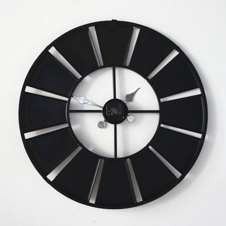 Digital Round Retro Wall Clock Creative License Plate Wrought Iron Decorative Clock(Colorful) - Wall Clock by PMc TechLife | Online Shopping South Africa | PMc TechLife | Buy Now Pay Later Mobicred
