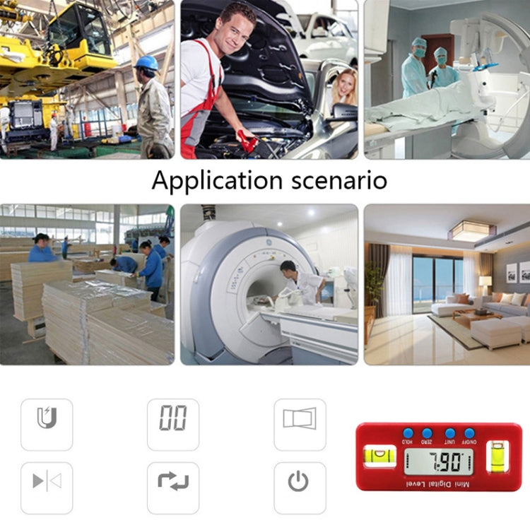 100mm Mini Electronic Digital Strong Magnetism Spirit Level Angle Board - Measuring Tools by PMC Jewellery | Online Shopping South Africa | PMC Jewellery