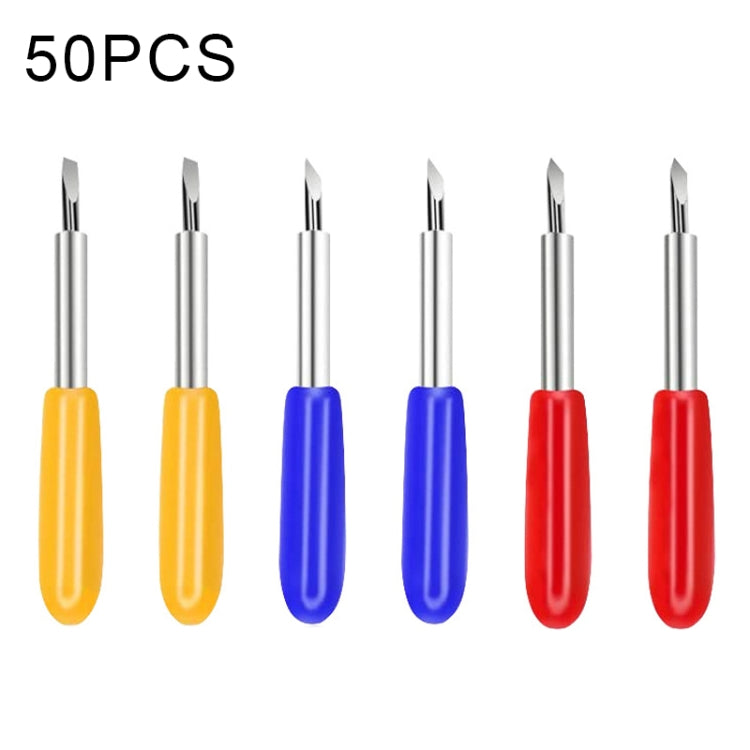 50 PCS 30/45/60 Degrees Sharp and Durable Carving Tools - Burin &Cutting Knife by PMC TechLife | Online Shopping South Africa | PMC TechLife