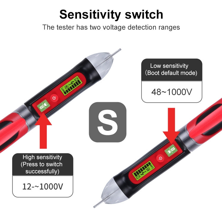 BENETECH GT3122 Non-contact Tester Pen Meter Digital AC/DC Voltage Detectors - Current & Voltage Tester by BENETECH | Online Shopping South Africa | PMC TechLife | Buy Now Pay Later Mobicred