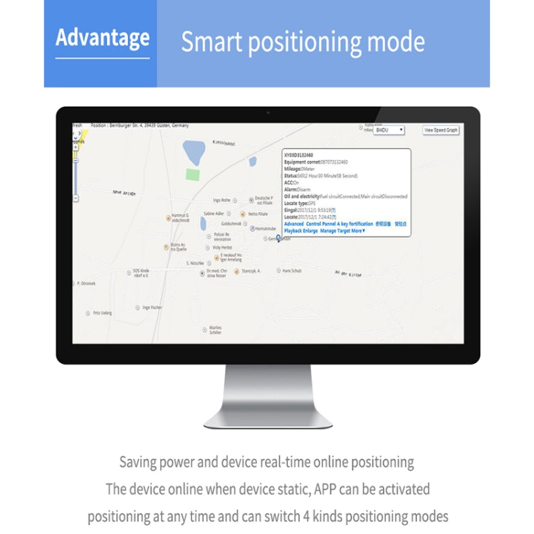 TK202A 2G Car Truck Vehicle Tracking GSM GPRS GPS Tracker Support AGPS, Battery Capacity: 6500MA - Car Tracker by PMC Jewellery | Online Shopping South Africa | PMC Jewellery