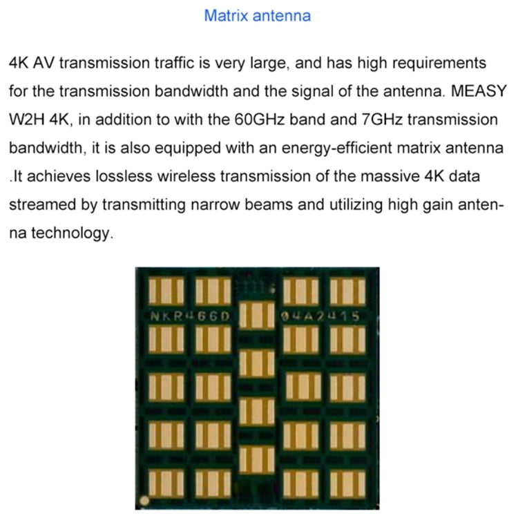 Measy W2H 60GHz 4K Ultra HD Wireless Transmission Kit, Transmission Distance: 30m, AU Plug - Set Top Box & Accessories by Measy | Online Shopping South Africa | PMC Jewellery | Buy Now Pay Later Mobicred