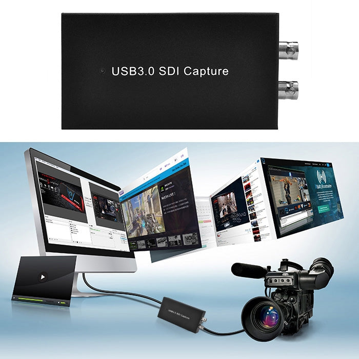 EZCAP262 USB 3.0 UVC SDI Video Capture(Black) - Video Capture Solutions by Ezcap | Online Shopping South Africa | PMC Jewellery | Buy Now Pay Later Mobicred