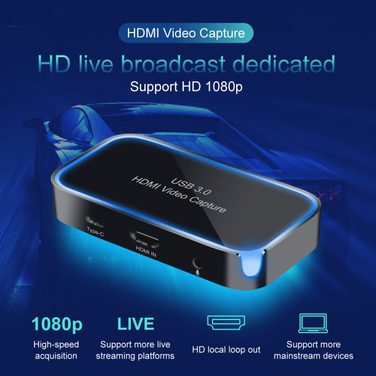 CK200 1080P HDMI + Microphone to HDMI + Audio + USB 3.0 HD Video Capture Card Device, Support UVC / UAC / MAC - Video Capture Solutions by PMC Jewellery | Online Shopping South Africa | PMC Jewellery | Buy Now Pay Later Mobicred