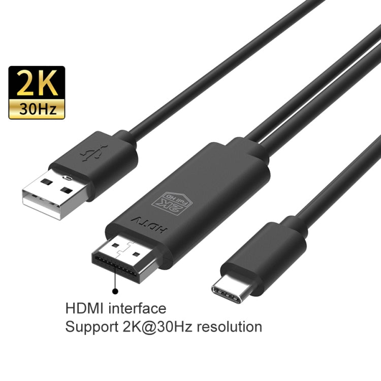 UC507 USB-C / Type-C 2K 30Hz HDTV Cable - Wireless Display Dongle by PMC Jewellery | Online Shopping South Africa | PMC Jewellery | Buy Now Pay Later Mobicred