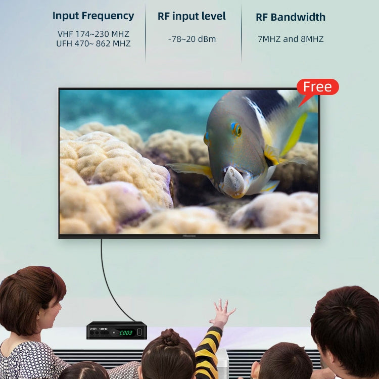 T15-T2 1080P Full HD DVB-TC/C Receiver Set-Top Box, EU Plug - DVB-T & Analog Solutions by PMC TechLife | Online Shopping South Africa | PMC TechLife | Buy Now Pay Later Mobicred