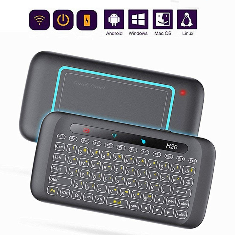 H20 2.4GHz Mini Smart Wireless Multi-Touch Touch Keyboard - MINI PC Accessories & Gadgets by PMC Jewellery | Online Shopping South Africa | PMC Jewellery