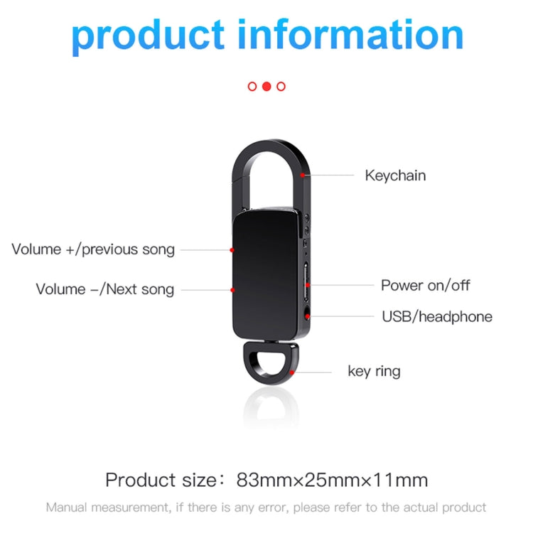 S20 32GB Keychain HD Noise Reduction Portable Recording Pen - U-Disk Recorder by PMC TechLife | Online Shopping South Africa | PMC TechLife | Buy Now Pay Later Mobicred