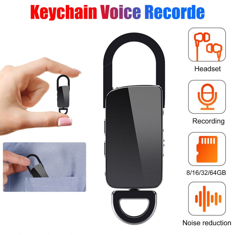 S20 32GB Keychain HD Noise Reduction Portable Recording Pen - U-Disk Recorder by PMC TechLife | Online Shopping South Africa | PMC TechLife | Buy Now Pay Later Mobicred