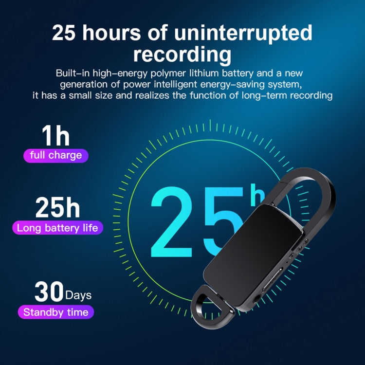 S20 32GB Keychain HD Noise Reduction Portable Recording Pen - U-Disk Recorder by PMC TechLife | Online Shopping South Africa | PMC TechLife | Buy Now Pay Later Mobicred