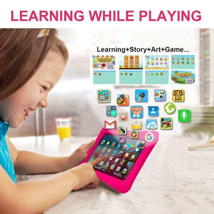 Pritom K7 Kids Education Tablet PC, 7.0 inch, 1GB+32GB, Android 10 Allwinner A50 Quad Core CPU, Support 2.4G WiFi / Bluetooth / Dual Camera, Global Version with Google Play(Blue) -  by PRITOM | Online Shopping South Africa | PMC Jewellery | Buy Now Pay Later Mobicred