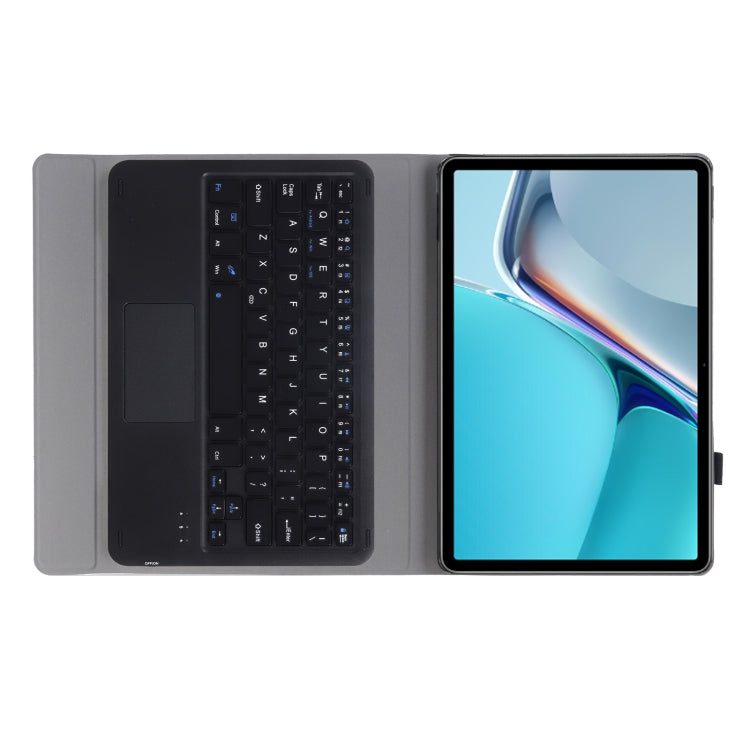 AW11-A Detachable Lambskin Texture Ultra-thin TPU Bluetooth Keyboard Leather Tablet Case with Touchpad & Stand For Huawei MatePad 11 2021(Black) - Huawei Keyboard by PMC Jewellery | Online Shopping South Africa | PMC Jewellery