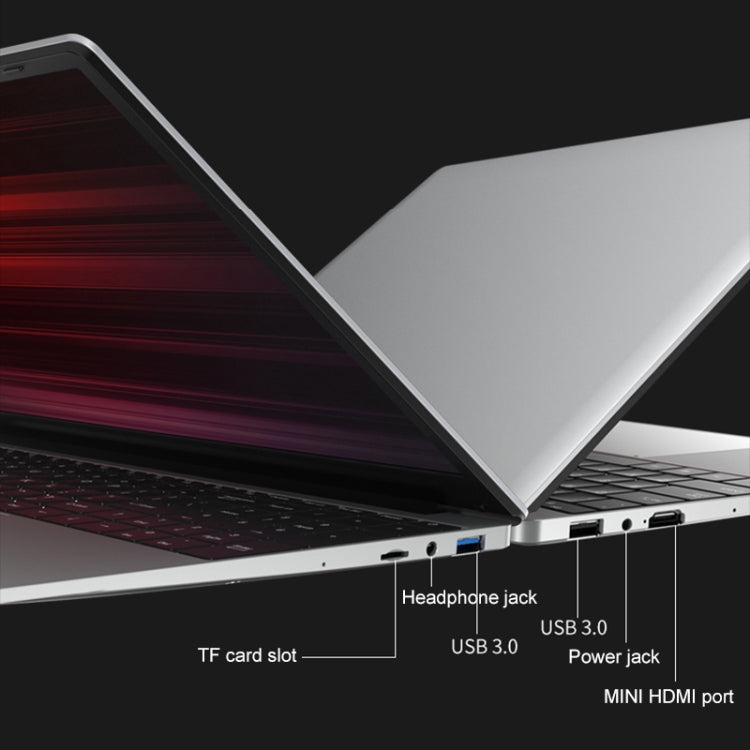 H15 15.6 inch Ultrathin Laptop, 16GB+128GB, Windows 11 Intel Processor N95 Quad Core, US Plug (Silver) - free shipping - PMc TechLife - Order now!