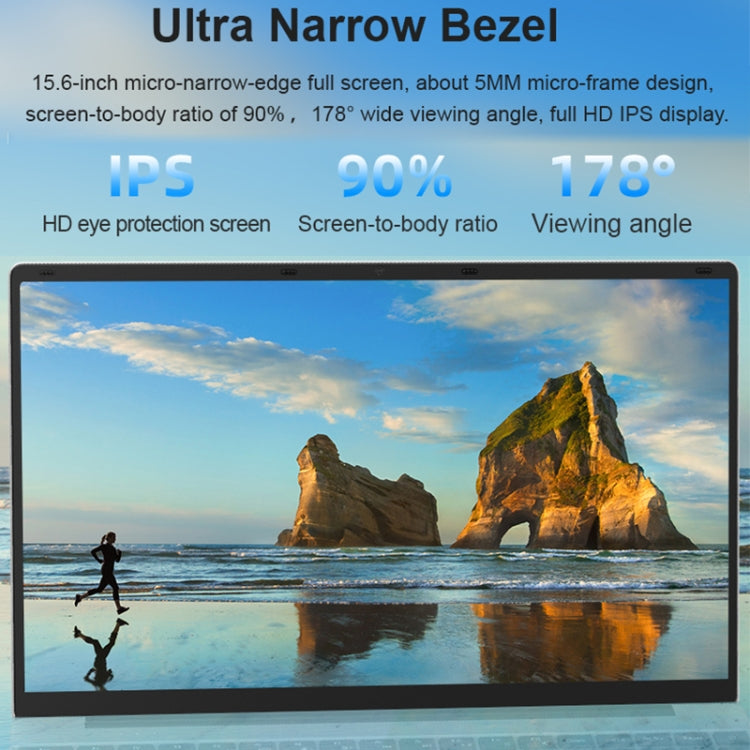 H15 15.6 inch Ultrathin Laptop, 16GB+128GB, Windows 11 Intel Processor N95 Quad Core, US Plug (Silver) - free shipping - PMc TechLife - Order now!
