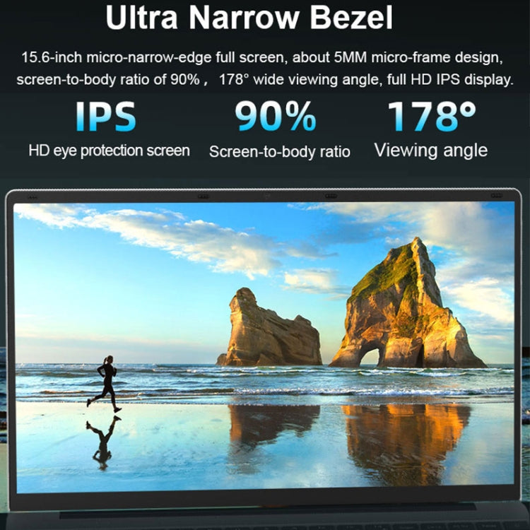 H15 15.6 inch Ultrathin Laptop, 16GB+128GB, Windows 11 Intel Celeron N5095 Quad Core, US Plug (Rose Gold) - free shipping - PMc TechLife - Order now!