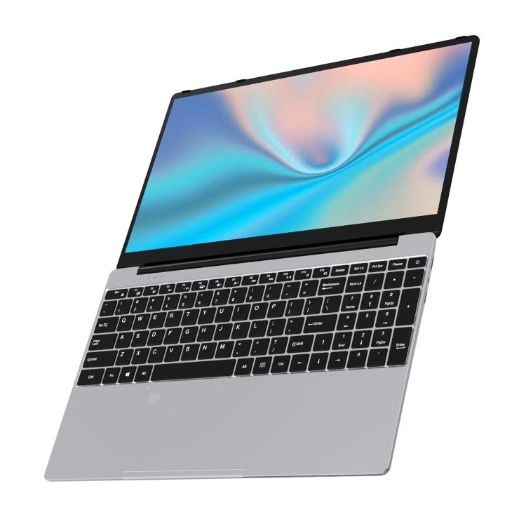 N5095 15.6 inch Laptop, 8GB+256GB, Windows 11 Intel Celeron N5095 Quad Core, Support Fingerprint Unlock, UK Plug (Silver) - free shipping - PMc TechLife - Order now!