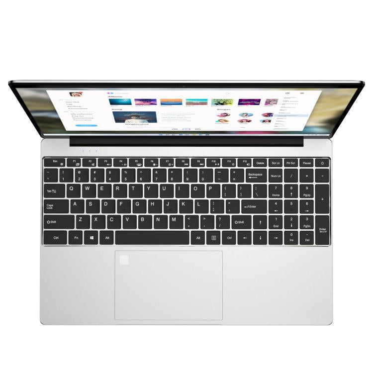 N5095 15.6 inch Laptop, 16GB+512GB, Windows 11 Intel Celeron N5095 Quad Core, Support Fingerprint Unlock, UK Plug (Silver) - free shipping - PMc TechLife - Order now!