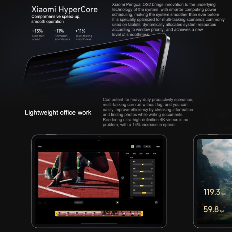 Xiaomi Pad 7 Pro 11.2 inch Soft Light Screen, 12GB+256GB, HyperOS 2 Qualcomm Snapdragon 8s Gen3 Octa Core (Black) - free shipping - PMc TechLife - Order now!