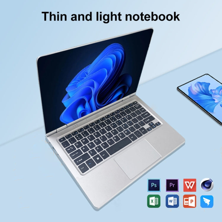 11.6 inch Touch Screen Yoga Laptop, 6GB+1TB, Windows 11 Intel Celeron N4020 Dual Core, UK Plug - free shipping - PMc TechLife - Order now!