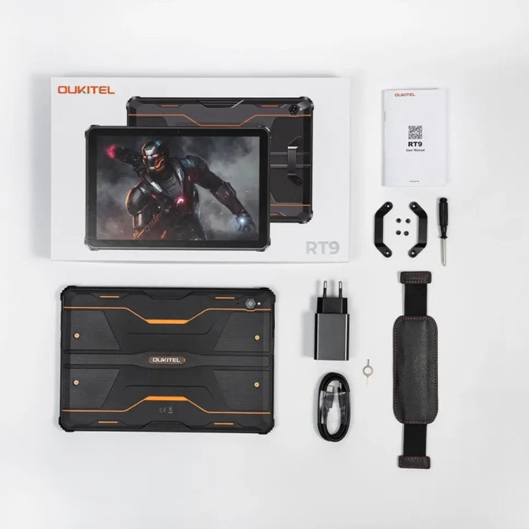 OUKITEL RT9 4G Network IP68/IP69K Rugged Tablet, 6GB+256GB, 11 inch Android 14 Unisoc T606 Octa-Core Support Dual SIM, EU Plug (Orange) - Other by OUKITEL | Online Shopping South Africa | PMC Jewellery | Buy Now Pay Later Mobicred