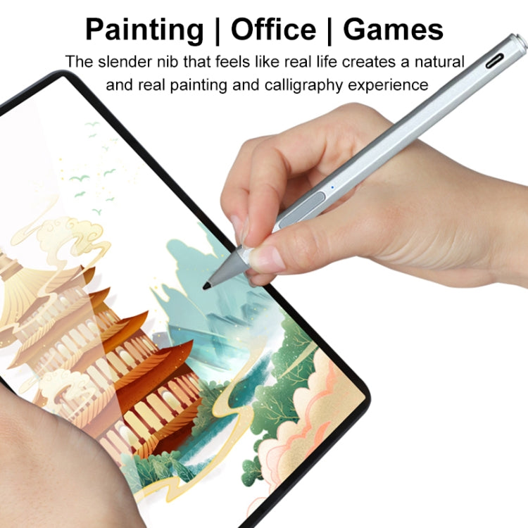 WR19 4096 USB-C/Type-C Pressure-Sensitive Stylus Pen(Silver) - Stylus Pen by PMC TechLife | Online Shopping South Africa | PMC TechLife | Buy Now Pay Later Mobicred