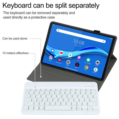 AM10S Detachable Bluetooth Backlight Keyboard Ultrathin Horizontal Flip Leather Tablet Case with Holder for Lenovo M10 Plus 10.3 inch X606F(Gold) - Lenovo Keyboard by PMC Jewellery | Online Shopping South Africa | PMC Jewellery