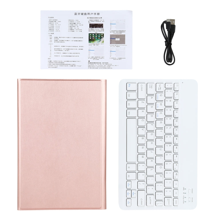 AM13 2 in 1 Removable Bluetooth Keyboard + Protective Leather Tablet Case with Holder for Lenovo Tab P11 Pro (TB-XJ706F)(Rose Gold) - Lenovo Keyboard by PMC Jewellery | Online Shopping South Africa | PMC Jewellery