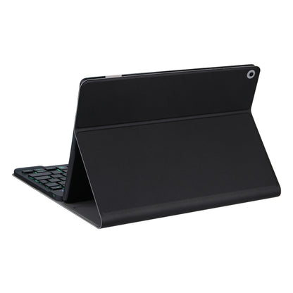 DY-M10ReL-S 2 in 1 Removable Bluetooth Keyboard + Protective Leather Tablet Case with Backlight & Holder for Lenovo Tab M10 FHD REL(Black) - Lenovo Keyboard by PMC Jewellery | Online Shopping South Africa | PMC Jewellery