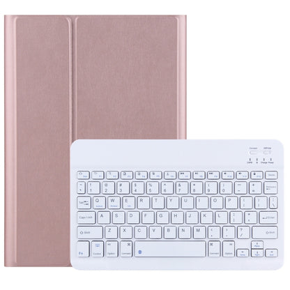 DY-M10ReL 2 in 1 Removable Bluetooth Keyboard + Protective Leather Tablet Case with Holder for Lenovo Tab M10 FHD REL(Rose Gold) - Lenovo Keyboard by PMC Jewellery | Online Shopping South Africa | PMC Jewellery