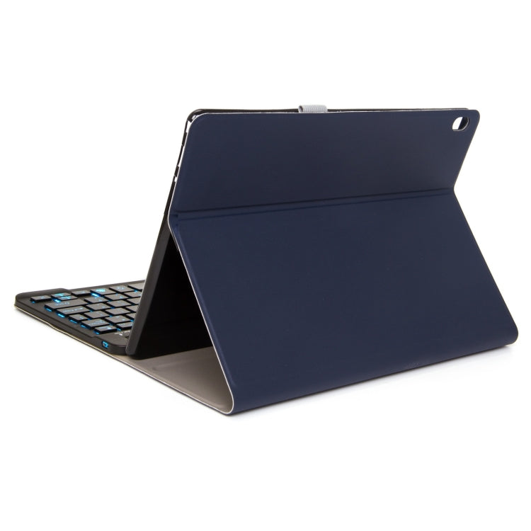 DY-P10-S 2 in 1 Removable Bluetooth Keyboard + Protective Leather Tablet Case with Backlight & Holder for Lenovo Tab P10 10.1 inch(Blue) - Lenovo Keyboard by PMC TechLife | Online Shopping South Africa | PMC TechLife