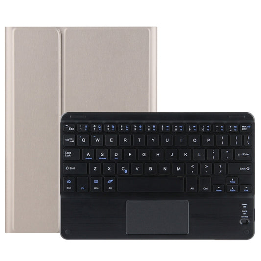 DY-P10-C 2 in 1 Removable Bluetooth Keyboard + Protective Leather Tablet Case with Touchpad & Holder for Lenovo Tab P10 10.1 inch(Gold) - Lenovo Keyboard by PMC Jewellery | Online Shopping South Africa | PMC Jewellery