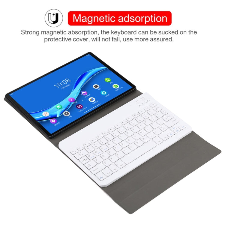AM10 2 in 1 Removable Bluetooth Keyboard + Protective Leather Tablet Case with Holder for Lenovo M10 FHD Plus 10.3 inch(Gold) - Lenovo Keyboard by PMC TechLife | Online Shopping South Africa | PMC TechLife