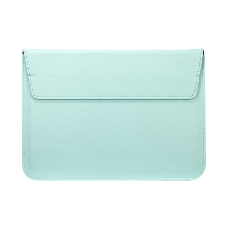 Universal Envelope Style PU Leather Case with Holder for Ultrathin Notebook Tablet PC 15.4 inch, Size: 39x28x1.5cm(Mint Green) - 15 inch by PMC TechLife | Online Shopping South Africa | PMC TechLife | Buy Now Pay Later Mobicred