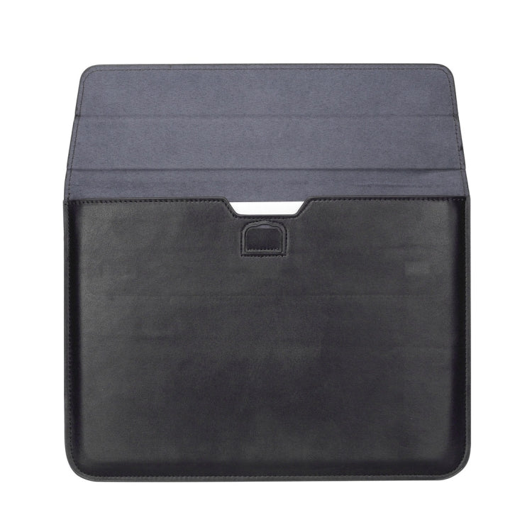 Universal Envelope Style PU Leather Case with Holder for Ultrathin Notebook Tablet PC 13.3 inch, Size: 35x25x1.5cm(Black) - 13 inch by PMC TechLife | Online Shopping South Africa | PMC TechLife | Buy Now Pay Later Mobicred