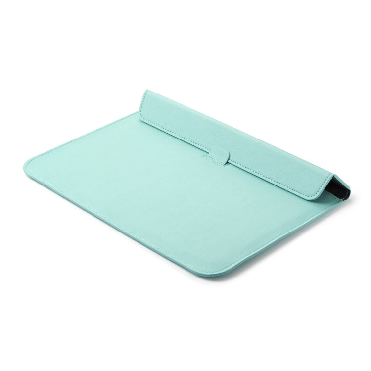 Universal Envelope Style PU Leather Case with Holder for Ultrathin Notebook Tablet PC 13.3 inch, Size: 35x25x1.5cm(Mint Green) - free shipping - PMC TechLife - Order now!