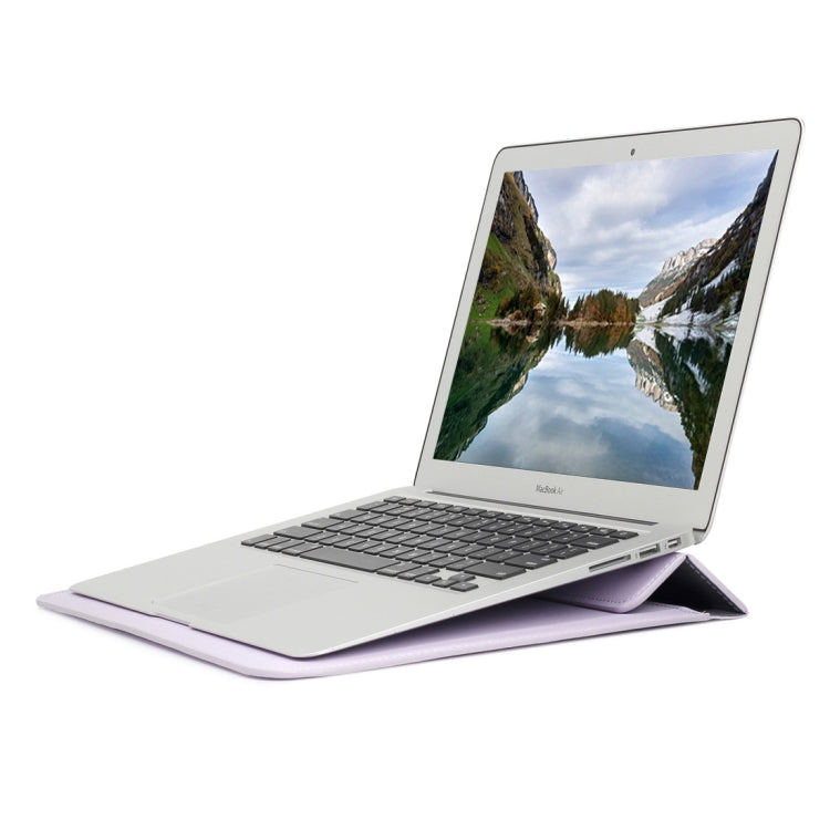 Universal Envelope Style PU Leather Case with Holder for Ultrathin Notebook Tablet PC 13.3 inch, Size: 35x25x1.5cm(Purple) - 13 inch by PMC TechLife | Online Shopping South Africa | PMC TechLife | Buy Now Pay Later Mobicred