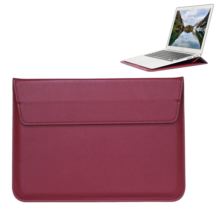 Universal Envelope Style PU Leather Case with Holder for Ultrathin Notebook Tablet PC 13.3 inch, Size: 35x25x1.5cm - 13 inch by PMC TechLife | Online Shopping South Africa | PMC TechLife | Buy Now Pay Later Mobicred